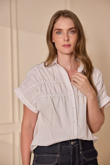 Camisa Con Surcido 100% Algodón