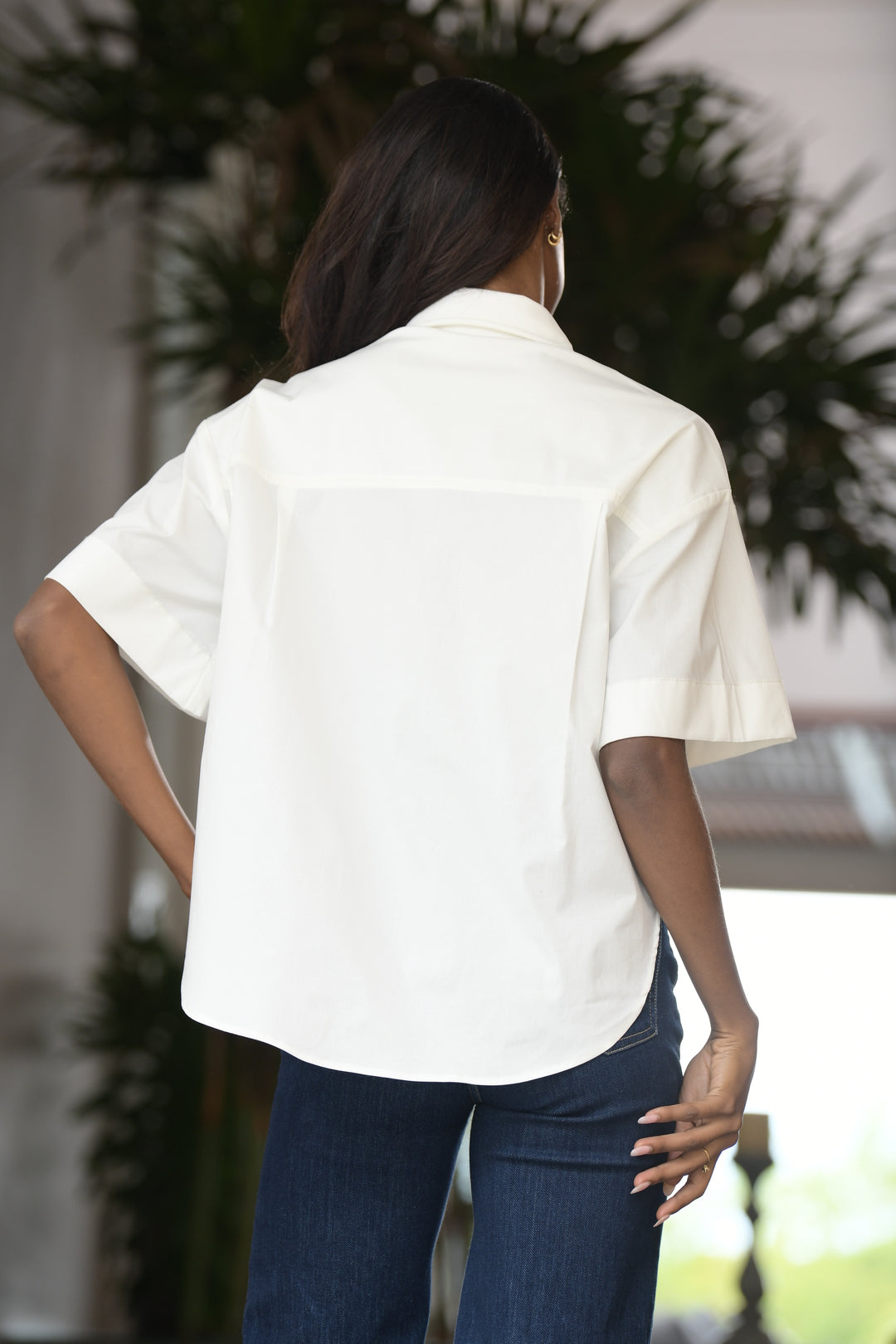 Camisa con Bolsillos asimétricos